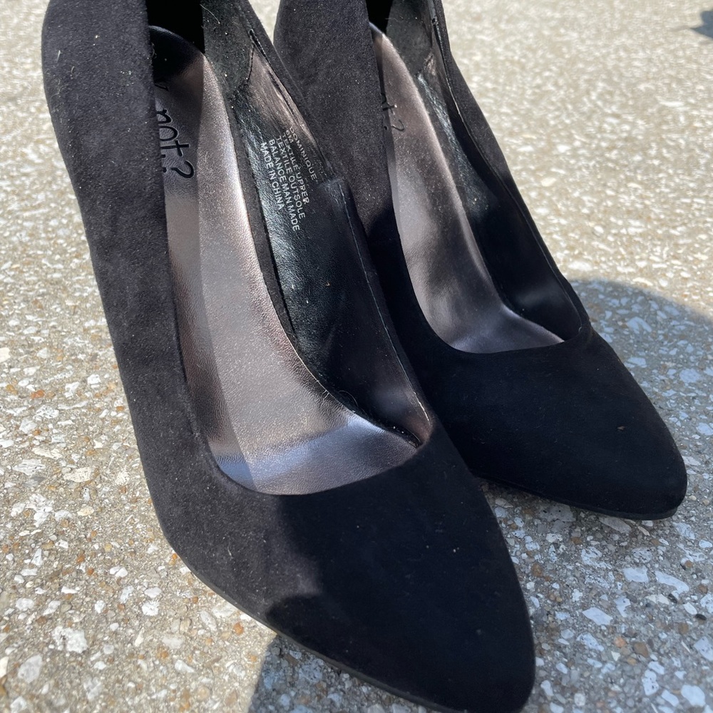 Black heels, worn once